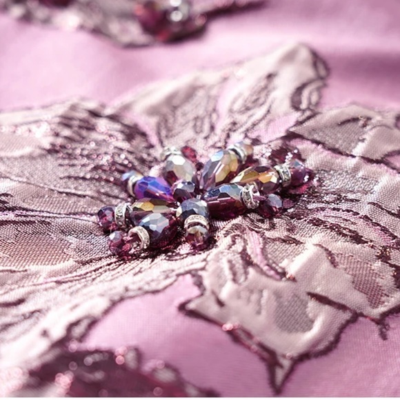 Embellished Satin Dress The Vivvy - Picture 12 of 14